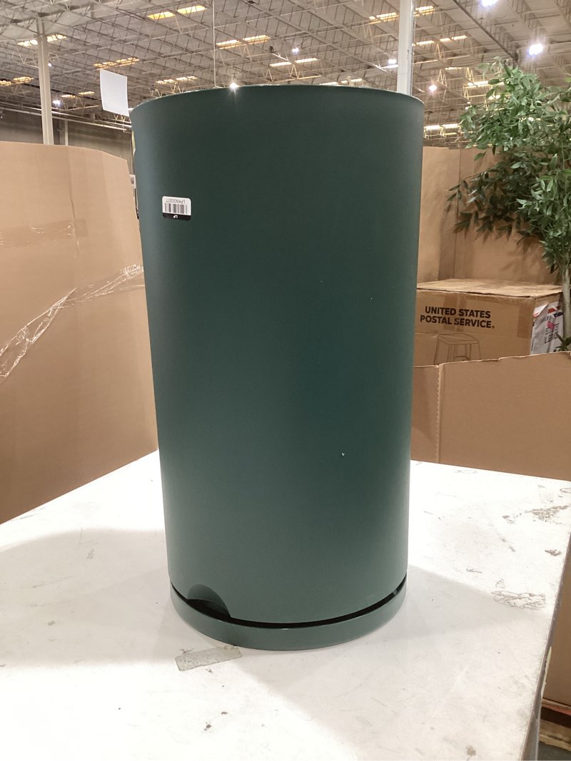 Condition photo showing As Is for recycled resin indoor outdoor planter 34x21x34 green - room essentials