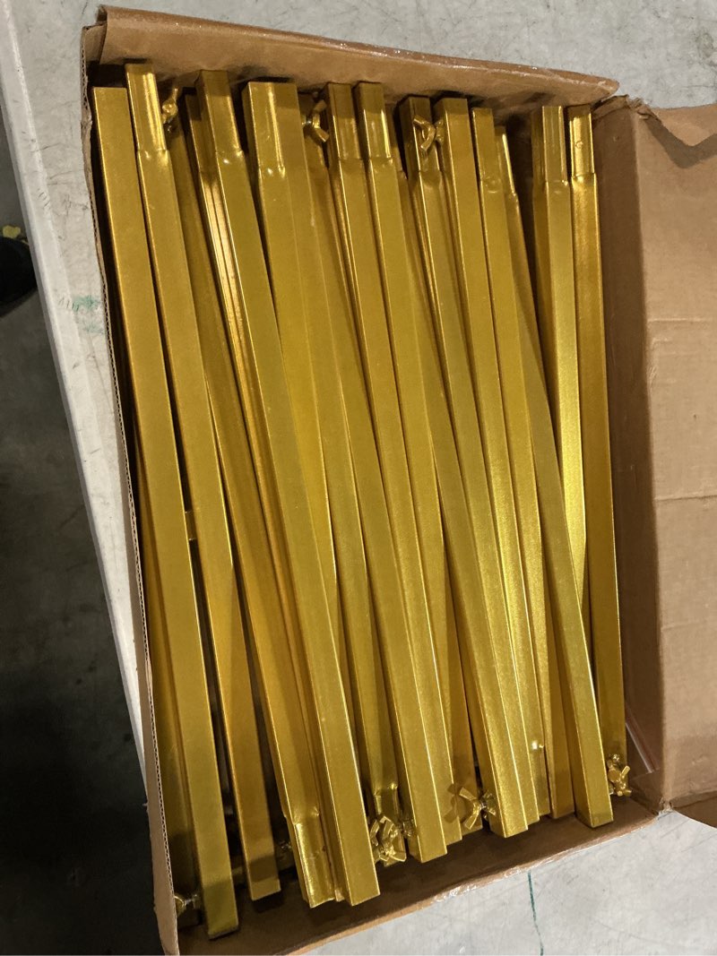 Condition photo showing Good Condition for asee'm 6.6ftx6.6ft gold wedding arch backdrop stand square metal rectangular arch frame for ceremony party birthday bridal baby shower anniversary arbor balloon decoration 6.6x6.6ft(hxw) gold