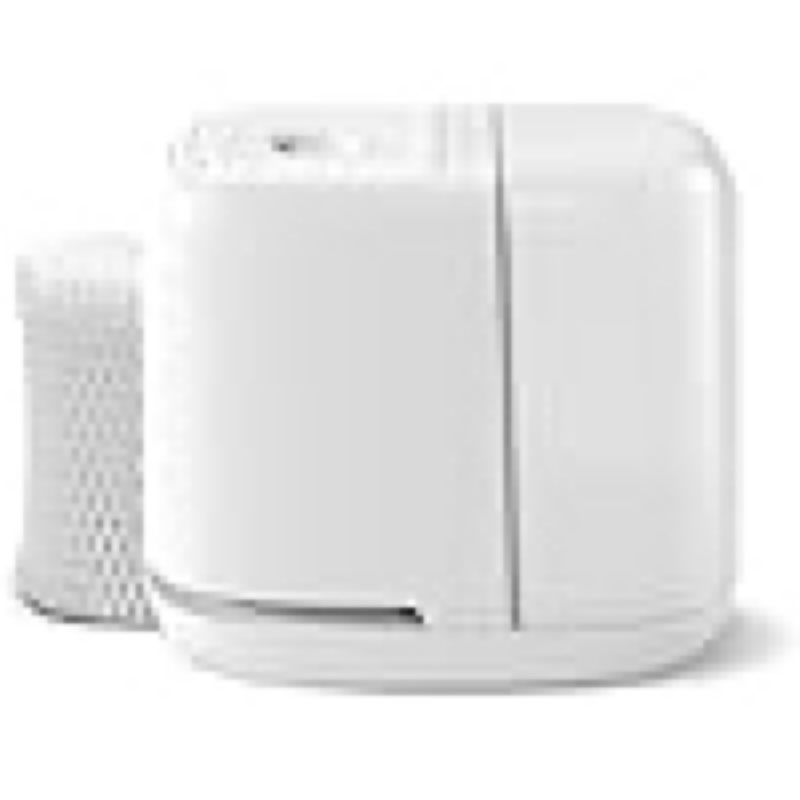 Canopy Bedside Humidifier 2.0, White, 36 HR Run Time, 2.5L Capacity - Reading Light & White Noise - Alleviate Symptoms of Allergies, Flu, Cold, Dry Skin - Humidifier, Filter, Power Cord & Adapter