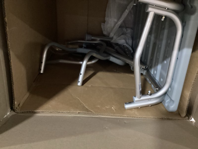 Condition photo showing Good Condition for Drive Medical Tub Transfer Bench for Bathtub - Safer, Independent Bathing Aid - Height Adjustable Bench - Sturdy Aluminum Construction - Comfortable Backrest Support - 350 Lb Capacity Transfer Bench Standard