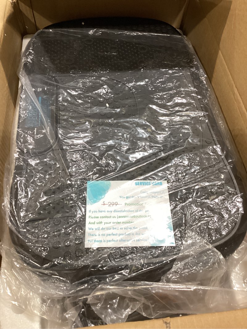 Condition photo showing Good Condition for axv vibration plate fitness platform exercise machine vibrating shaking full body shaker workout vibrate stand shake board sport for weight loss fat burner for gym home office slim-black