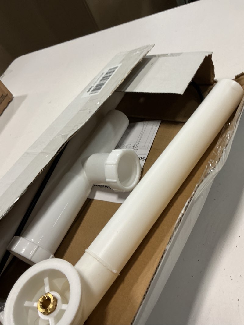 Condition photo showing Good Condition for westbrass tubular 35 in. cable drive bath waste, powder coat white, d50p35tle-50 powder coat white 1 pack