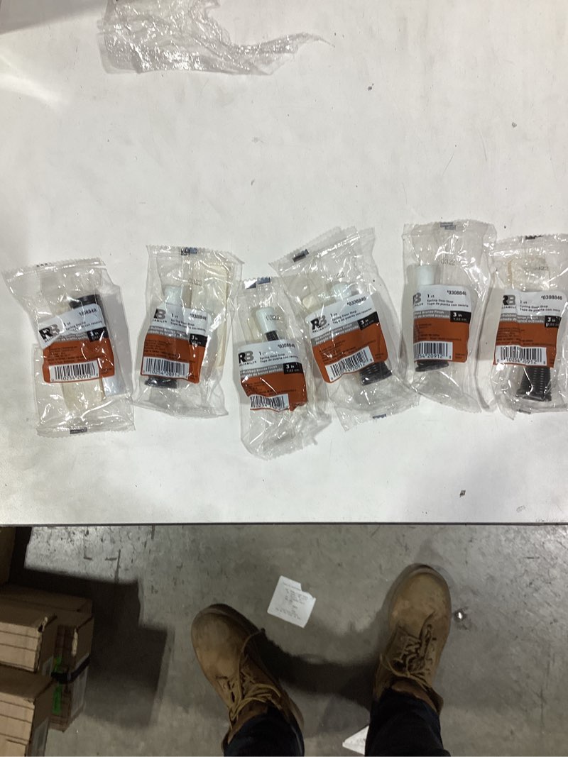 Condition photo showing New/Like New for RELIABILT 2-9/10-in Oil-rubbed bronze Spring Door Stop 6 pack