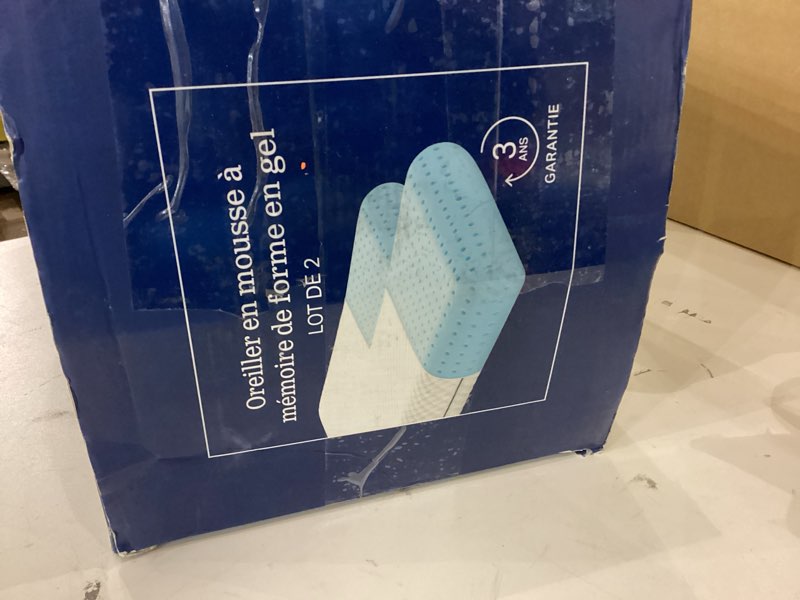 Condition photo showing item condition for WEEKENDER Gel Memory Foam Pillow - King Size - 2-Pack - Medium Plush Feel - Neck & Shoulder Support - For Back, Side, & Stomach Sleepers - Home, Hotel, & Hospital Essentials