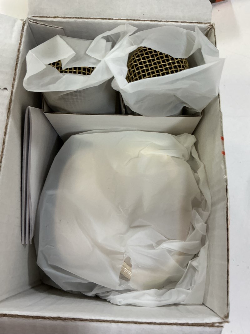 Condition photo showing Good Condition for JYX Mini Karaoke Machine for Kids, Portable Bluetooth Karaoke Speaker Unpowered Cabinets with 2 Wireless Microphones and Party Lights for Adults, Birthday Gifts for Girls Boys Family Home Party(Beige) Beige-2Mic