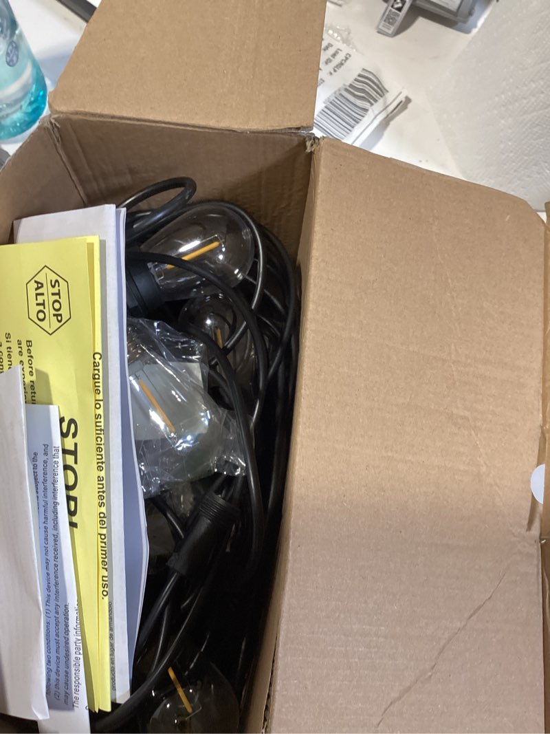 1k+ bought last week harbor breeze 48-ft solar black indoor/outdoor string light with 20 white -light led edison bulbs item #6631259 | model #sls48bk