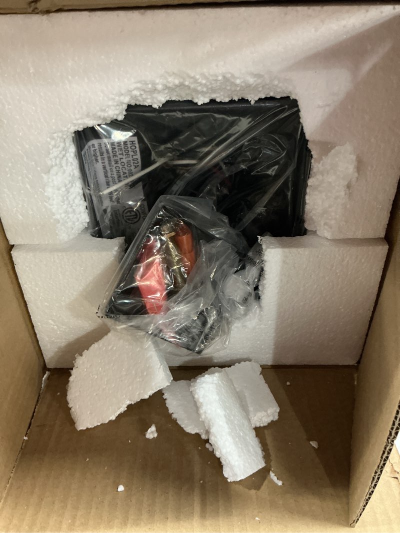 Condition photo showing Good Condition for EDISHINE Large Size Dusk to Dawn Outdoor Post Light, 21.9'' H 120V Pole Light Fixture with Pier Mount Base, Waterproof Exterior Lamp Post Lantern Head for Yard, Driveway, Fence, Black