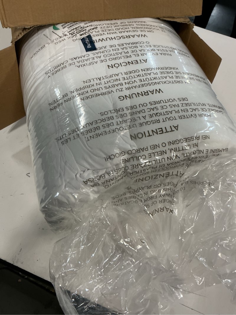 Condition photo showing New/Like New for Bedsure Comforter Duvet Insert - Quilted Comforters King Size, All Season Duvet, GentleSoft Down Alternative Bedding Blanket, with 8 Tabs, Gifts for Women/Men, White, King 90 x 102 Inches White King