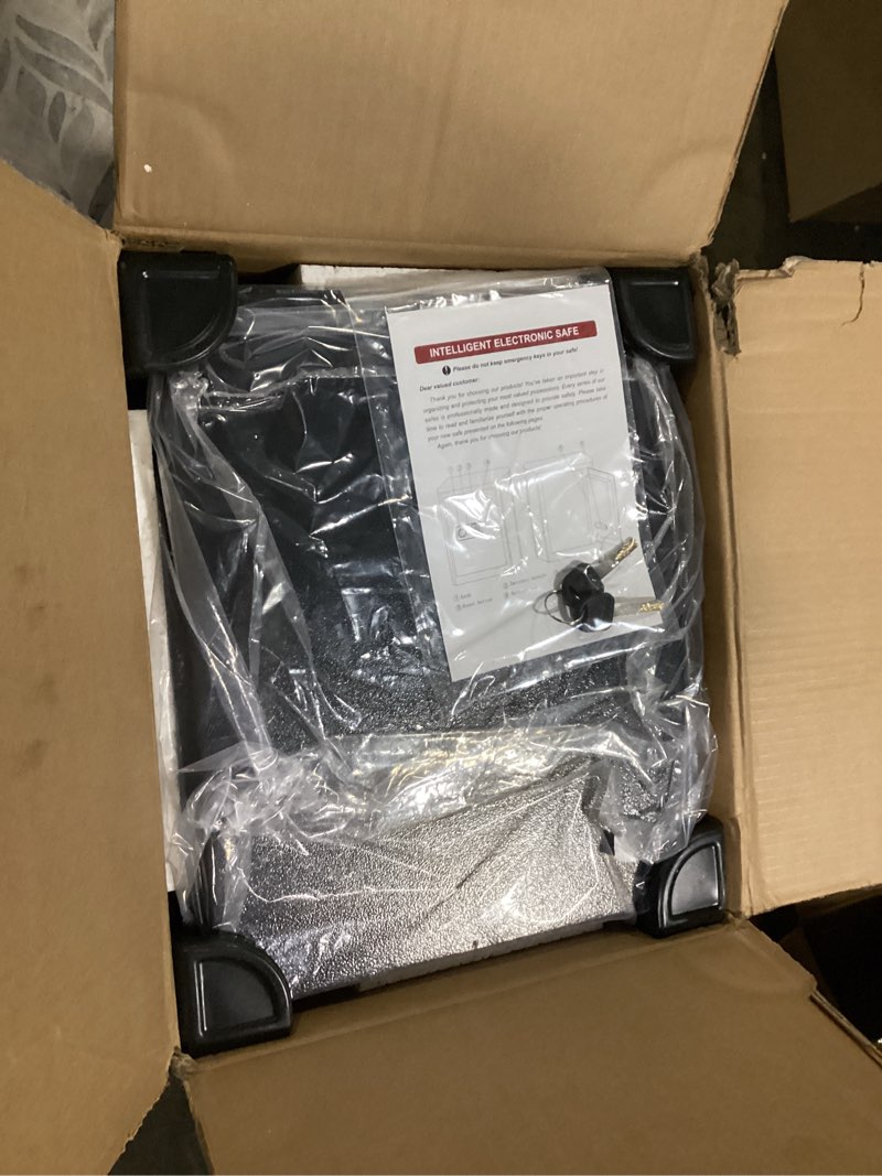 Condition photo showing New/Like New for 3.3 Cuft Large Fireproof Safes, Security Safe Box Fireproof Waterproof with Digital Keypad, Removable Shelves and Alarm System, Anti-theft Fire Proof Safe for Home Documents, Valuables