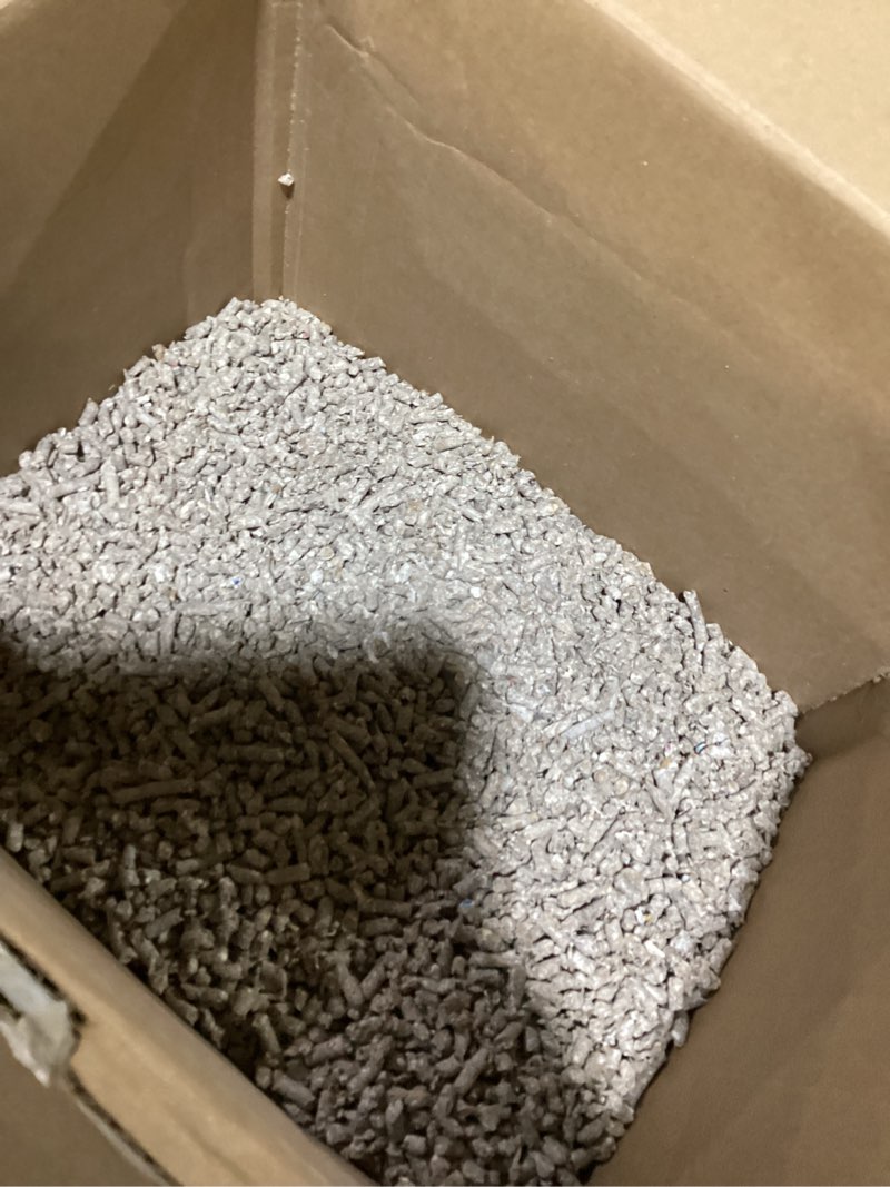 Condition photo showing As Is for small pet select recycled paper pellet bedding, litter for rabbit, guinea pig, hamster, bunny and other small animals, 20lb 20 lbs
