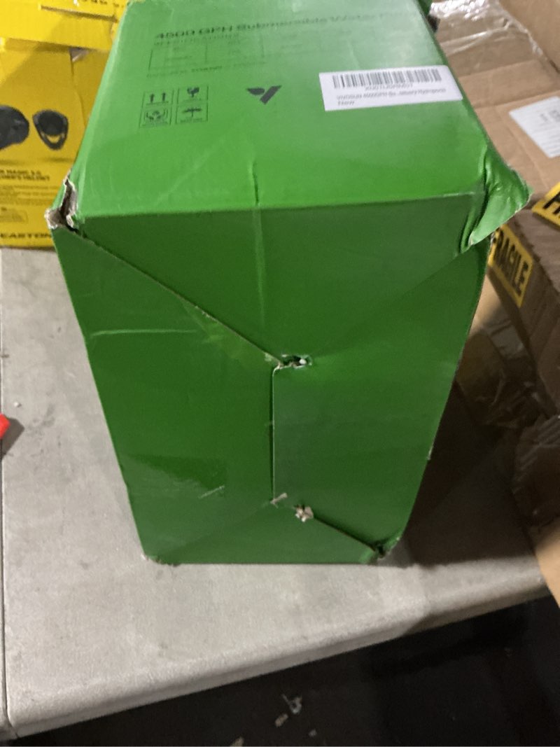Condition photo showing Good Condition for VIVOSUN 4500 GPH Submersible Water Pump, 220W Pond Pump, Ultra Quiet Aquarium Pump with 19FT. Lift Height for Pond Waterfall, Fish Tank, Statuary, or Hydroponics 220W-4500GPH