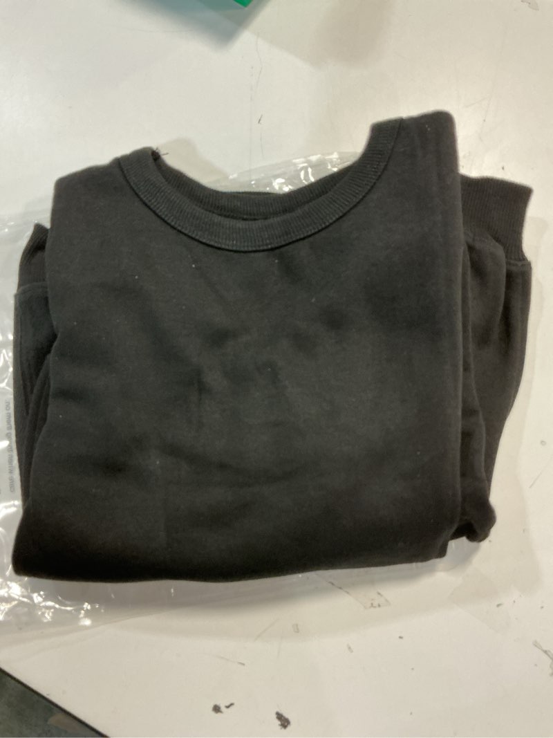 Condition photo showing Good Condition for Fanway&EC Girls Casual Crewneck Sweatshirts Long Sleeve Oversized Cute Pullover Fleece Fashion Fall Tops Black 11 Years