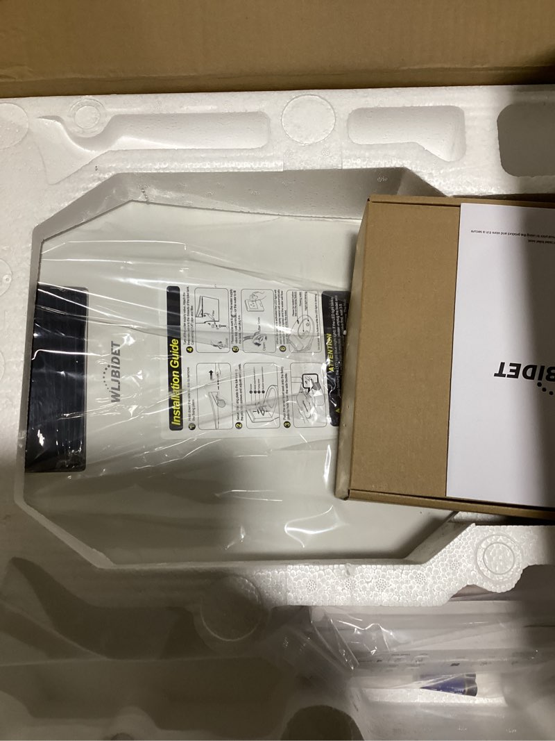 Condition photo showing New/Like New for Bidet Toilet Seat with Remote Control, Electronic Heated Bidet Seat with Adjustable Warm Water and Pressure, Warm Air Drying, Display Screen, Night Light, Slow Closed Toilet Lid, Round