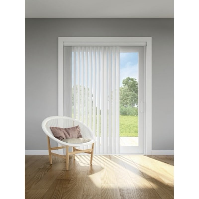  LEVOLOR Trim+Go 3.5-in Slat Width 45.5-in x 84-in Cordless Crown White Room darkening 