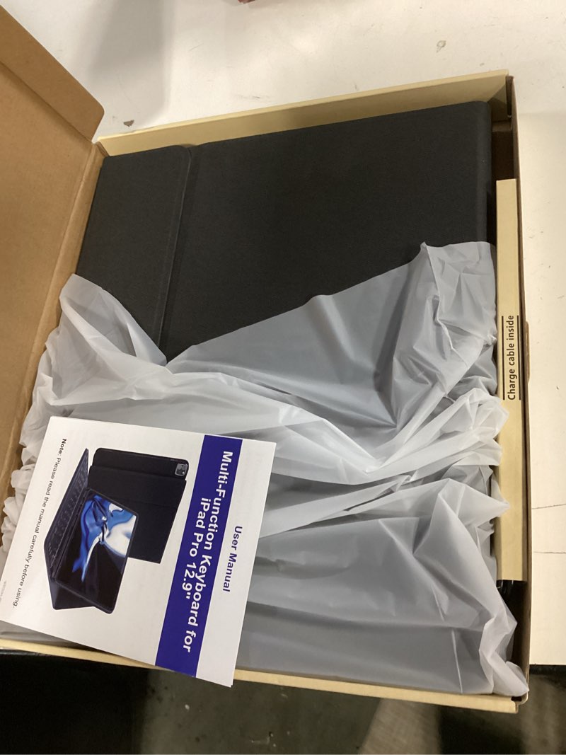Condition photo showing New/Like New for CHESONA Keyboard for iPad Air 13 (M3/M2, 2025/2024), iPad Pro 12.9 inch Case with Keyboard - Magnetic Detachable - with Pencil Holder, for iPad Pro 12.9-inch - 6th/5th/4th/3rd Generation, Black