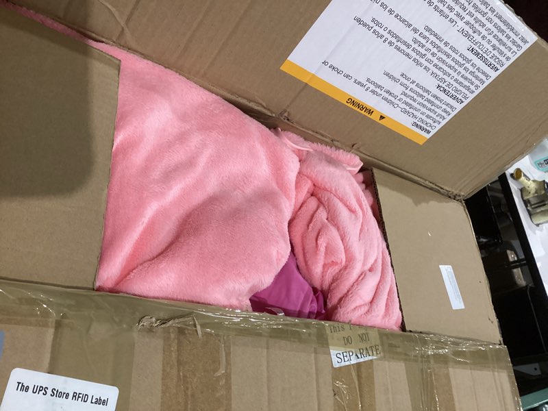 Condition photo showing As Is for Windyun 16Pcs Kids Slumber Party Supplies -4 Kids Air Mattress with White Fitted Sheet, Breakfast in Bed Tray and Blanket,Foldable Table Toddler Inflatable Bed for Sleepover Slumber Party Teepee Tent