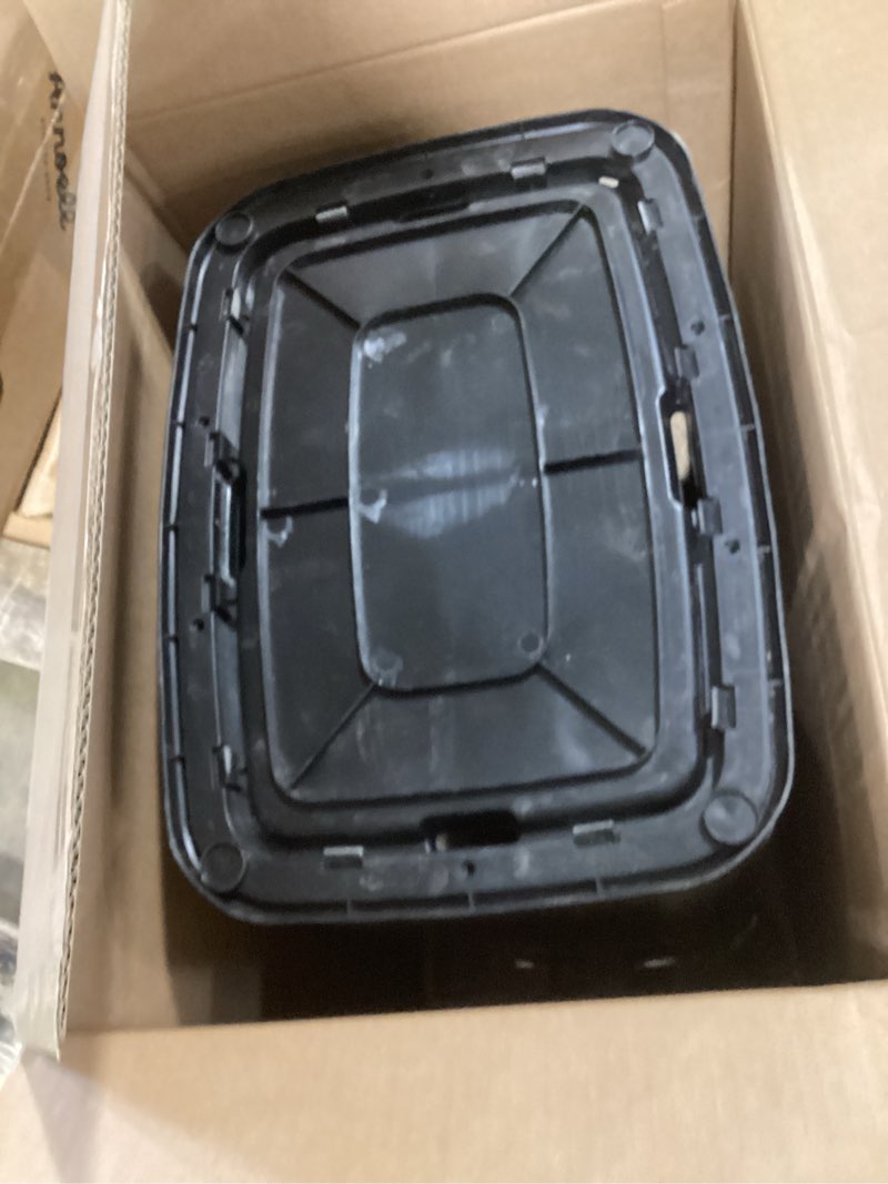 Condition photo showing Good Condition for nine stars 13gal motion sensor rectangular shape stainless steel trash can silver/black