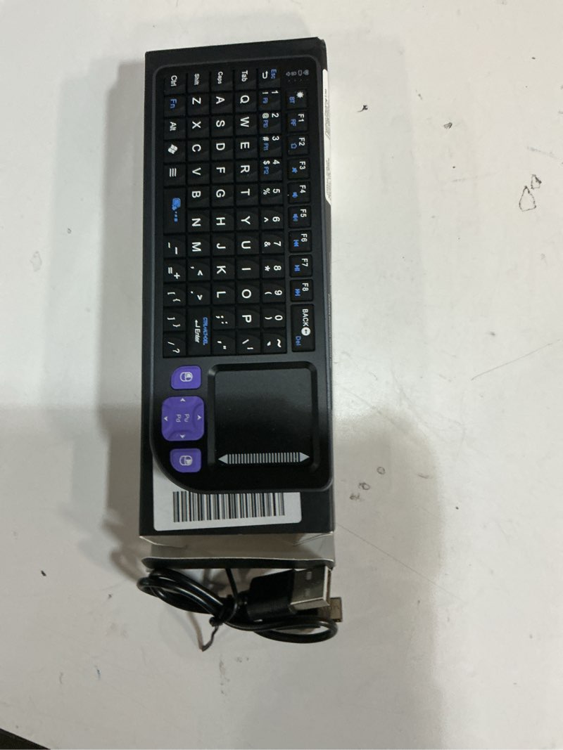 Condition photo showing Good Condition for mini keyboard with touchpad, mini bluetooth keyboard, 2.4g ultra-thin handheld wireless portable, suitable for pc/tablet/tv/smartphone, suitable for travel, office and home use?rechargeable