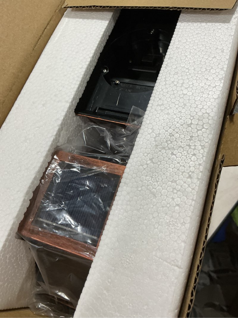 Condition photo showing Good Condition for [2 pack] take me 14" solar lantern outdoor garden hanging lantern waterproof led flickering flameless candle mission lights for table,outdoor,christmas gifts mom wife