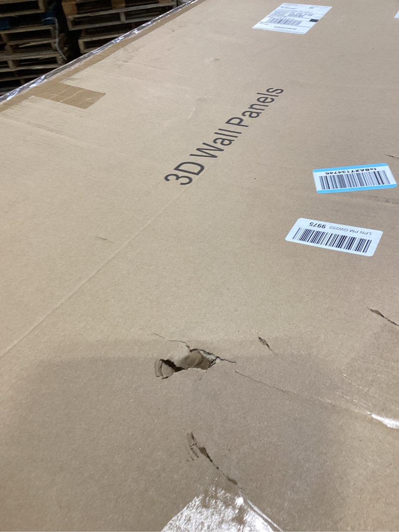 Condition photo showing Good Condition for art3d drop ceiling tiles 24x48 inch white (12-pack, 96 sq.ft), 3d wainscoting panels glue up 2x4 ft matt white 24x48 inch