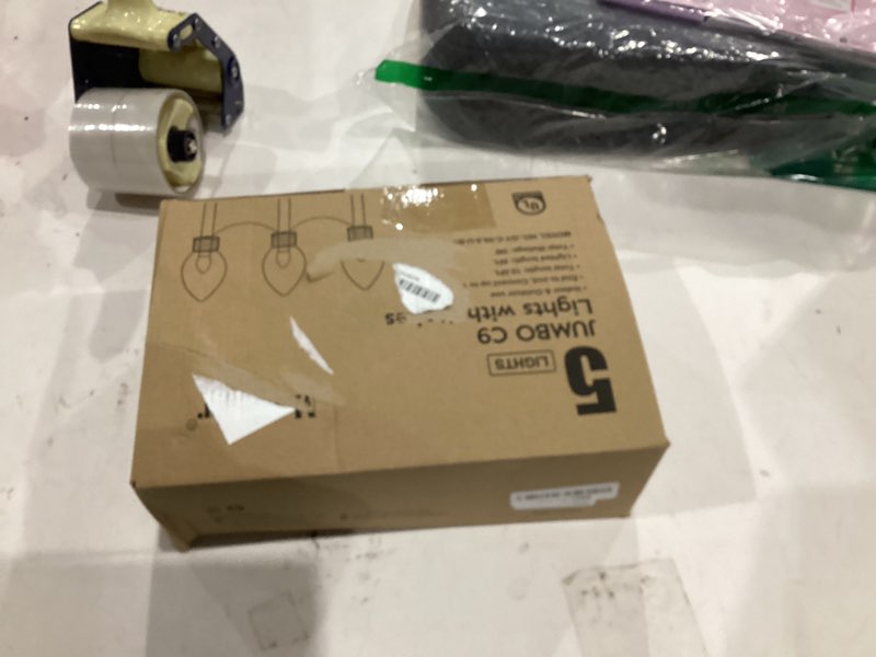 Condition photo showing New/Like New for Jumbo C9 Christmas Pathway Lights Outdoor - 8.5 Feet 5 LED C9 Walkway Light, C7 Light Covered Jumbo Multicolor Bulb Christmas Lights Outdoor Decorations for Lawn Holiday Outside Yard Garden Multicolor 1 Pack