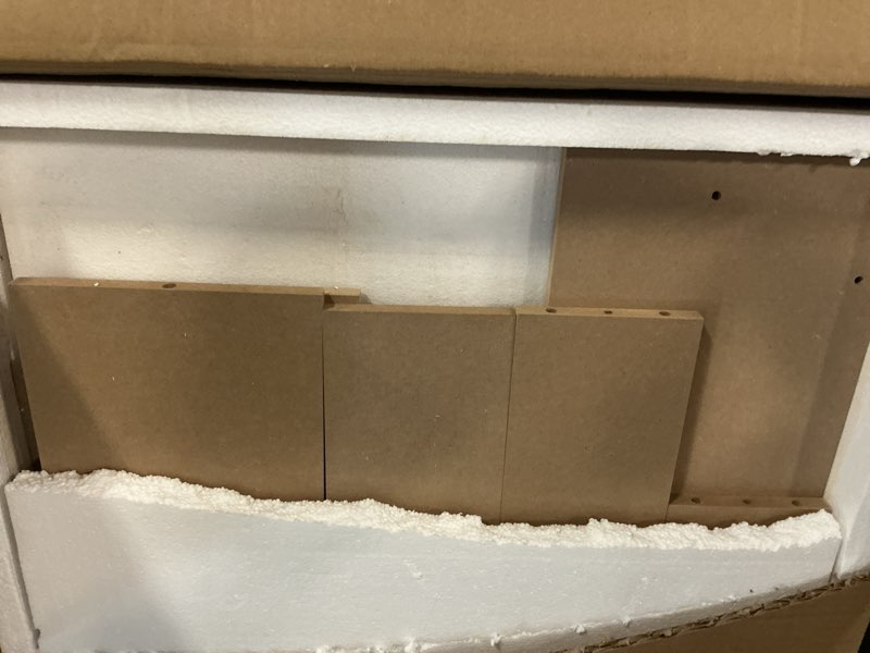 Condition photo showing Good Condition for vidaxl radiator cover, radiator guard for home office, heater cover for living room decorative, heating cabinet protective cover, brown mdf