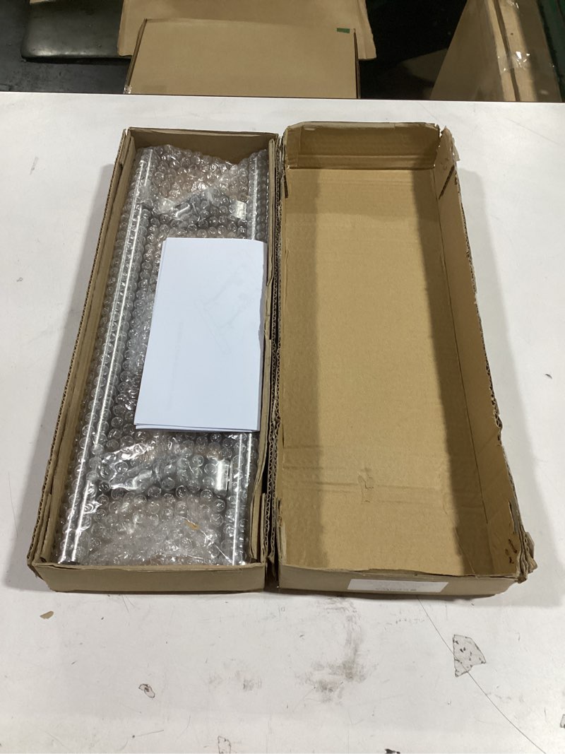 Condition photo showing New/Like New for NHN Post-Mount Offset Double-Sided Ladder Style Push-Pull Stainless Door Handle for Steel, Aluminum and Glass Doors, Brushed Stainless Steel Finish (18inch, Satin Stainless Steel) 18 Inch Satin Stainless Steel