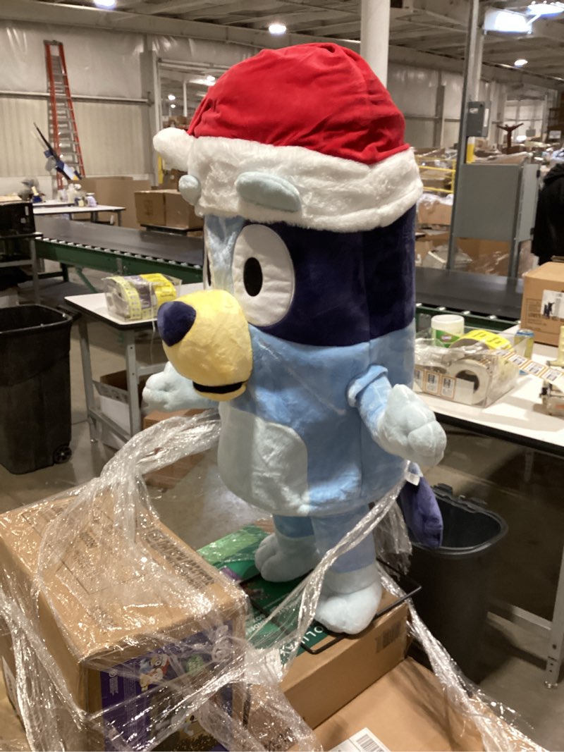 Condition photo showing As Is for Bluey 4-ft Bluey Musical Animatronic Decoration