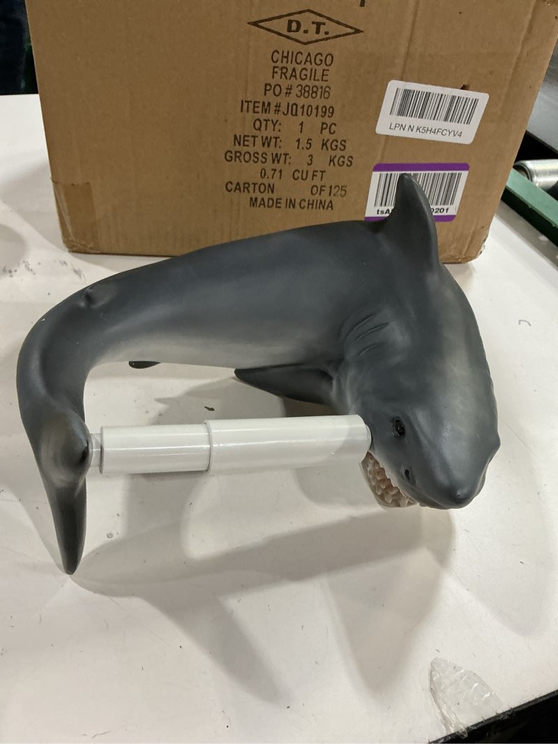 Condition photo showing Good Condition for Design Toscano Shark Attack Bathroom Toilet Paper Holder