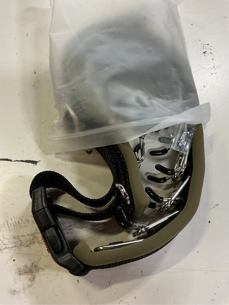 Condition photo showing Good Condition for martingale no pull dog collar for large medium small dogs, heavy duty nylon reflective adjustable anti pull slip collar with buckle for training walking l black army green l (19"-26" neck, 1.5" wide) black army green