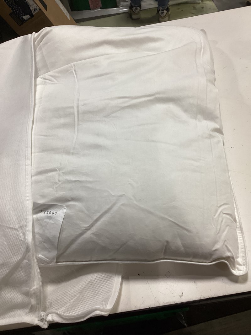 Condition photo showing As Is for quince premium down pillow queen soft retail