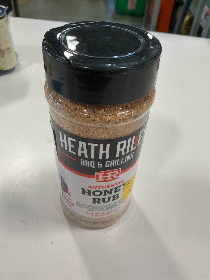 Condition photo showing New/Like New for HEATH RILES BBQ & Grilling 12-oz Honey Rub/Seasoning HRB0019 