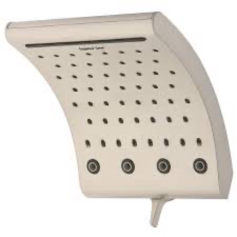 oxygenics 43588 curve brushed nickel 3-spray rain shower head 1.8-gpm   new!