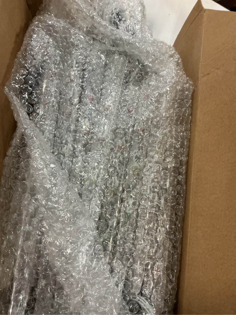 Condition photo showing Good Condition for brightown icicle lights outdoor, 2 pack total 40ft 40 tubes 200 led ice shape string lights, connectable hanging christmas decoration lights for tree patio roof holiday decor, multicolor multicolor 20 tubes 2 pcs