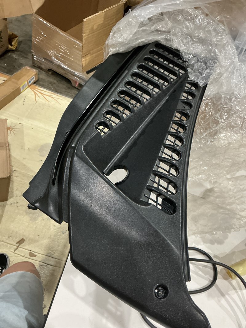 Condition photo showing As Is for fit for ford f250 f350 excursion windshield wiper vent cowl screen cover panels