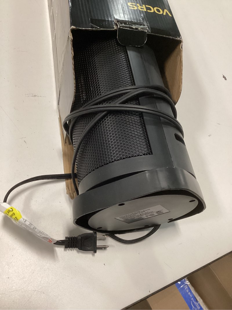 Condition photo showing As Is for Space Heater for Indoor Use with Remote - 70° Oscillating Tower Electric Heater, 24 Inchs, 12H Timer, 1500W Quiet PTC Ceramic Heating with Thermostat, Fast Safety Heat for Office, Home, Bedroom