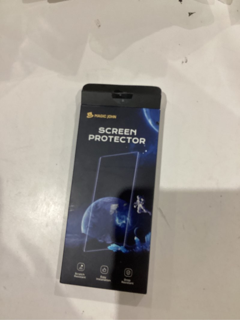 Condition photo showing As Is for MAGIC JOHN 2 Pack for Samsung Galaxy S23 Ultra Privacy Screen Protector [Ceramic Film Material Not Glass] 6.8 inch,[100% Fingerprint ID Compatible] Easy Installation Tray, Shock-Resistant, 3D Curved,