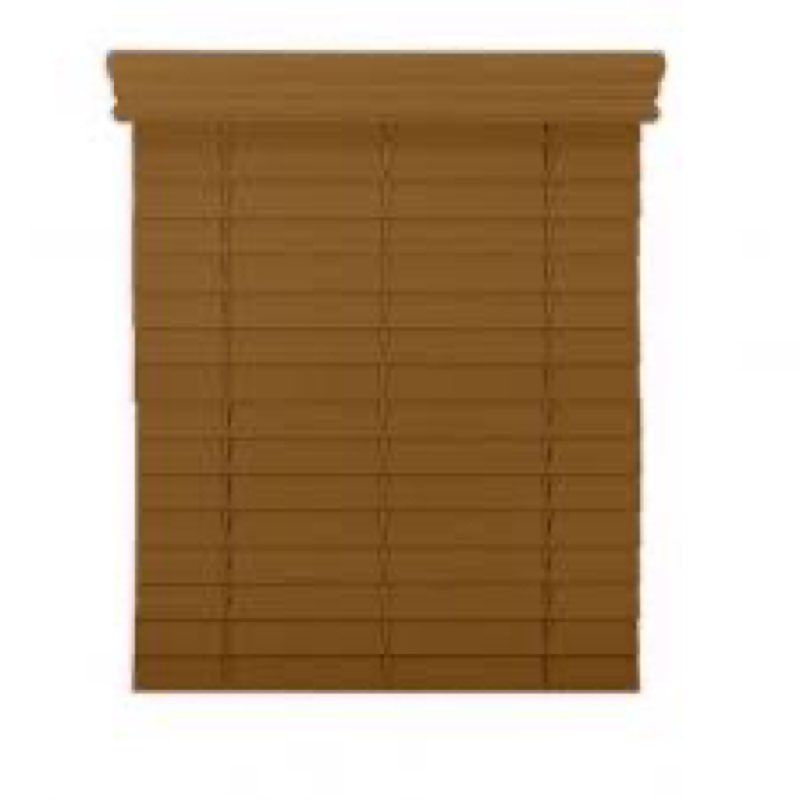 Levolor 2 -in Walnut Faux Wood Blinds 19 In X 64 In.
