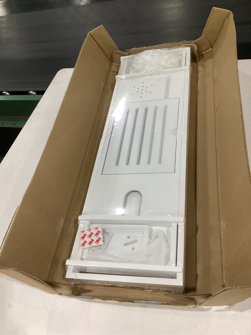 Condition photo showing New/Like New for zhuoyue bamboo bathtub tray, expandable premium bath tray for luxury bathroom, adjustable bath accessories for tub with soap towel book holder, extendable 29.5-43.3" white