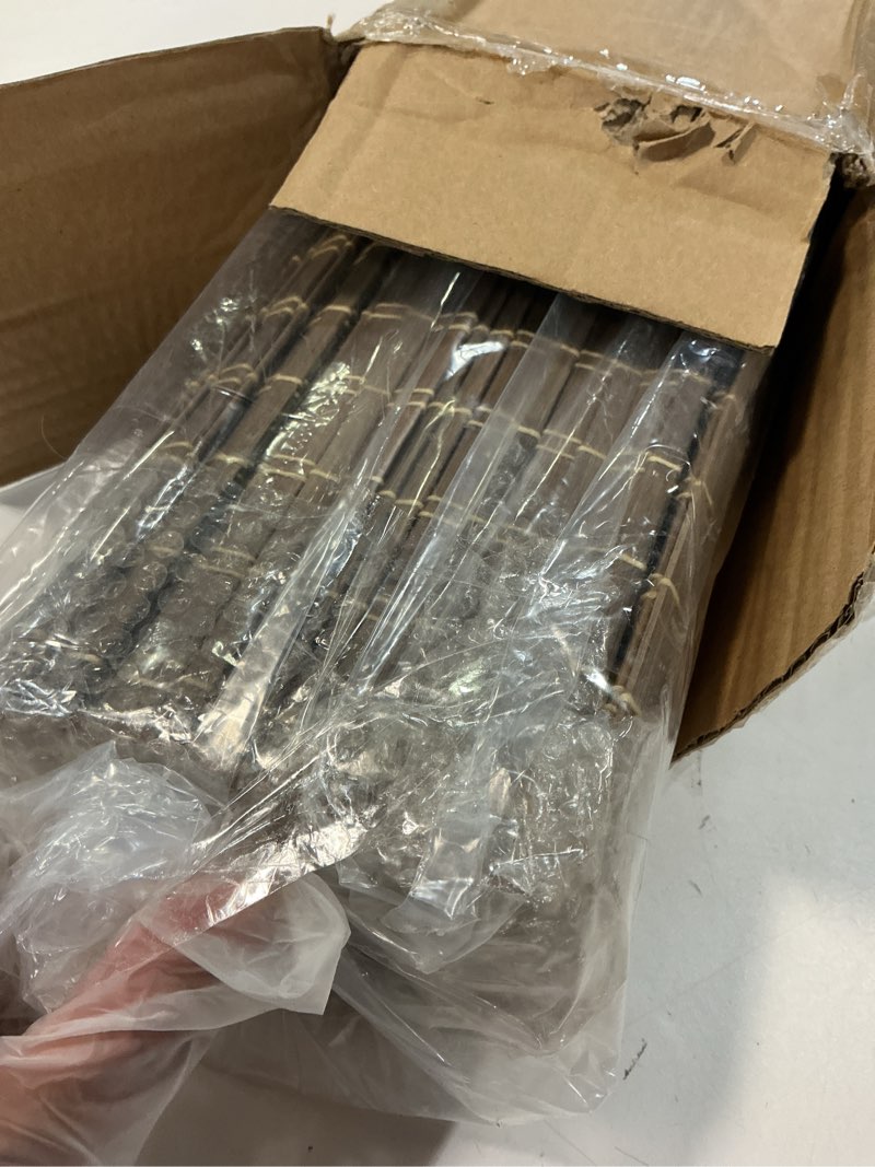 Condition photo showing Good Condition for Cordless Bamboo Roman Shades for Windows, Blinds Size (35.5" W ×64" H) Colour (BDP-Driftwood) Bdp-driftwood 35.5" W × 64" H
