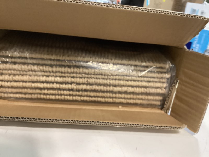 Condition photo showing Good Condition for Handwoven Paper Woven Cube Basket Organizer with Handles set of 4 Foldable Storage baskets for Bedroom Living Room Cubby Storage Units for Clothes Books Toys (Natural, 13" L x 13" W x 13" H) Natural 13" L x 13" W x 13" H