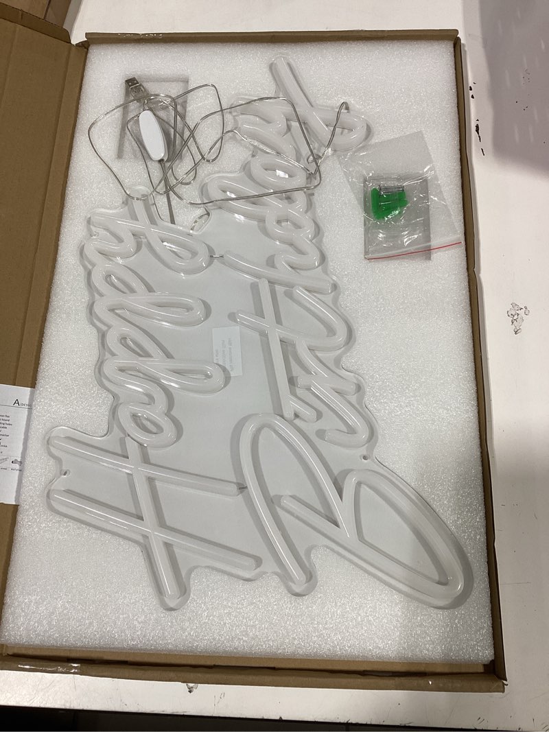Condition photo showing Good Condition for large neon sign,happy birthday led neon sign,neon