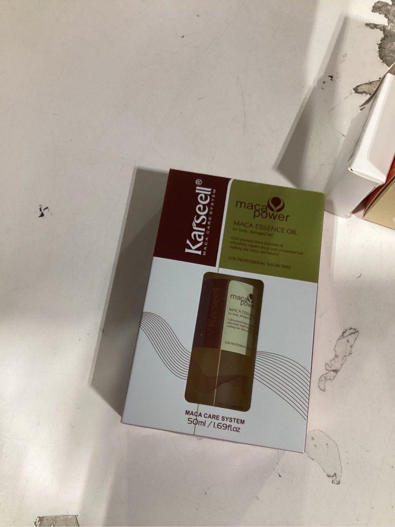 Condition photo showing New/Like New for Maca Essence Oil, 1.69 FL OZ, Damaged Hair Repair Essence Oil, Deeply Nourishes Scalp, Promotes Hair Growth, Suitable for Men and Women, 50ML