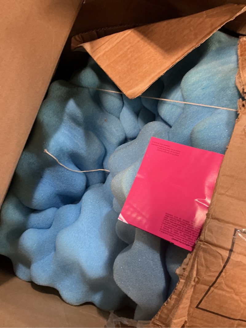 Condition photo showing As Is for Sleep Innovations Dual Layer 4 Inch Memory Foam Mattress Topper, King Size, Ultra Soft Support, 3 Inch Cooling Gel Memory Foam Plus 1 Inch Fluffy Pillow Top Cover King Plush Support Topper