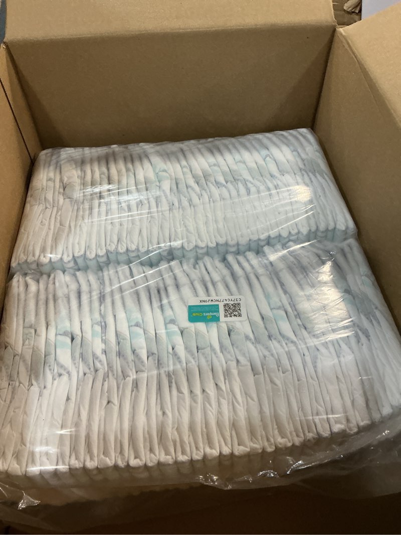 Condition photo showing New/Like New for 66 pampers pure protection baby diapers, size 2 (12-18 lbs), 186 count, up to 100% leakproof, premium plant-based skin protection, hypoallergenic soft diapers size 2