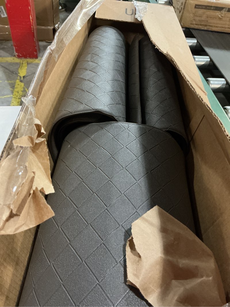 Condition photo showing Good Condition for HEBE Anti Fatigue Kitchen Mats for Floor Set of 3 Cushioned Kitchen Rug Sets 3 Piece Non Slip Kitchen Rugs and Mats Waterproof Comfort Standing Mat Runner for Home Office,Sink,Laundry 17.3''x28''+17.3''x36''+17.3''x48'' Dark Grey