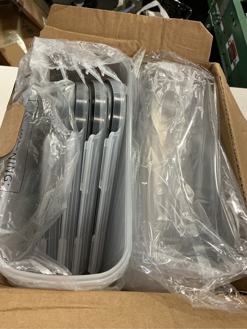 Condition photo showing Good Condition for Cereal Containers Storage Set (4L / 135.2oz), 8PCS Airtight Food Storage Containers with Lids, Cereal Dispensers for Kitchen Pantry Organization and Storage with Pour Spout, 20 Labels, Marker 8 Pack