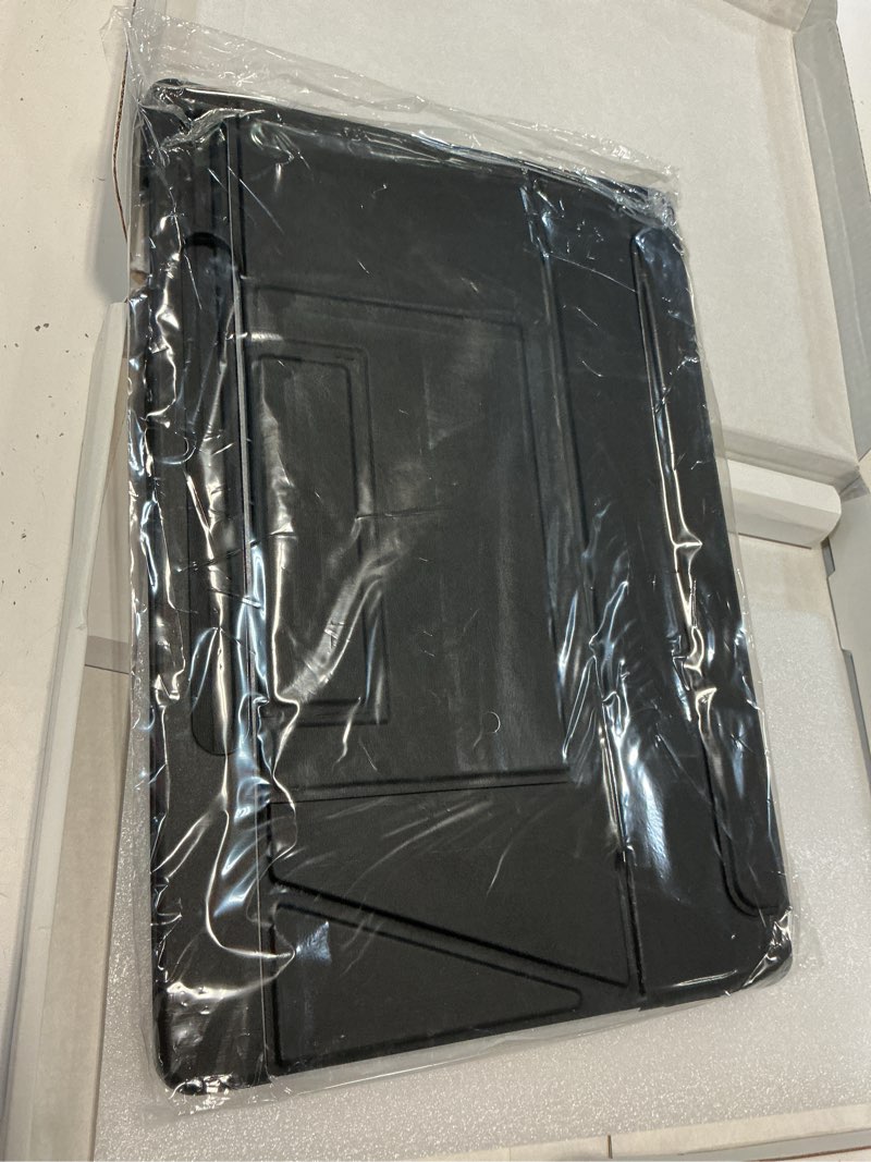 Condition photo showing Good Condition for smart trackpad keyboard case for samsung 11-inch tab a11 plus/ a9 plus, rotatable, detachable, 160° adjustable stand, 7-colors backlit keyboard case for galaxy a11+/ a9+, portrait/landscape, black 11" a9plus/a11 plus