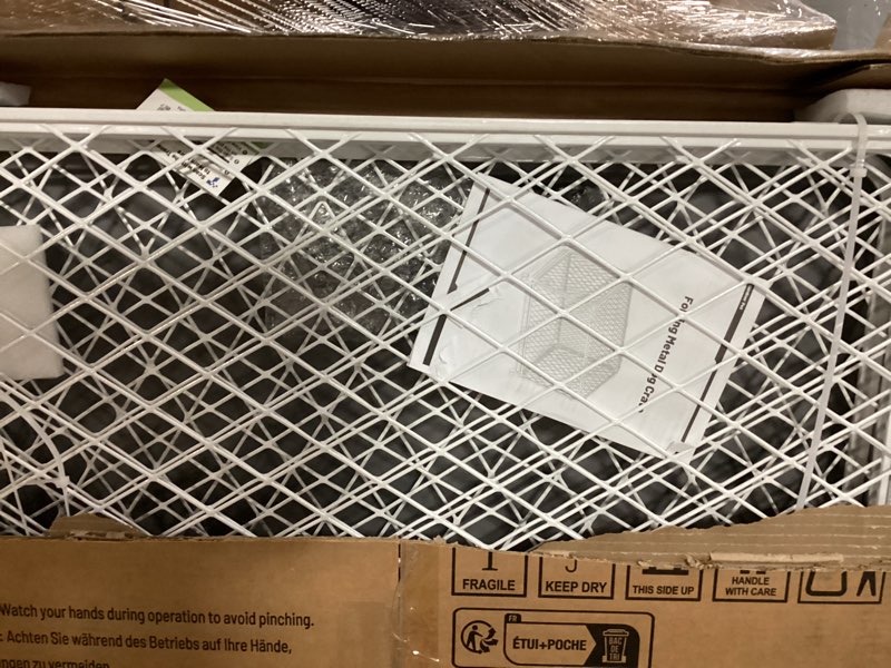 Condition photo showing Good Condition for Gardner Pet 42 Inch Collapsible Diamond Mesh Dog Kennel, No Assembly Metal Dog Crate with 4 Lockable Wheels,Removable Tray,Portable Dog cage for Medium/Large Dogs(150-200 lbs) Indoor Outdoor Use White L - 42.5"L x 28.3"W x 28.9"H