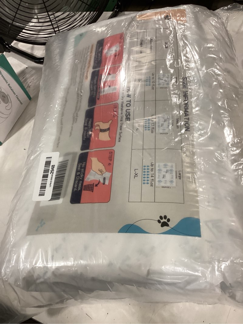 Condition photo showing New/Like New for dog diapers liners, 150 ct, super absorbent booster pads for male dog wraps and female dog diapers, lnnovative hook-and-loop tape design, super-fit & no shifting, small dog diaper pads small (150 count)